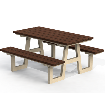 PCT4P - Table pique-nique 60" plastique recyclé