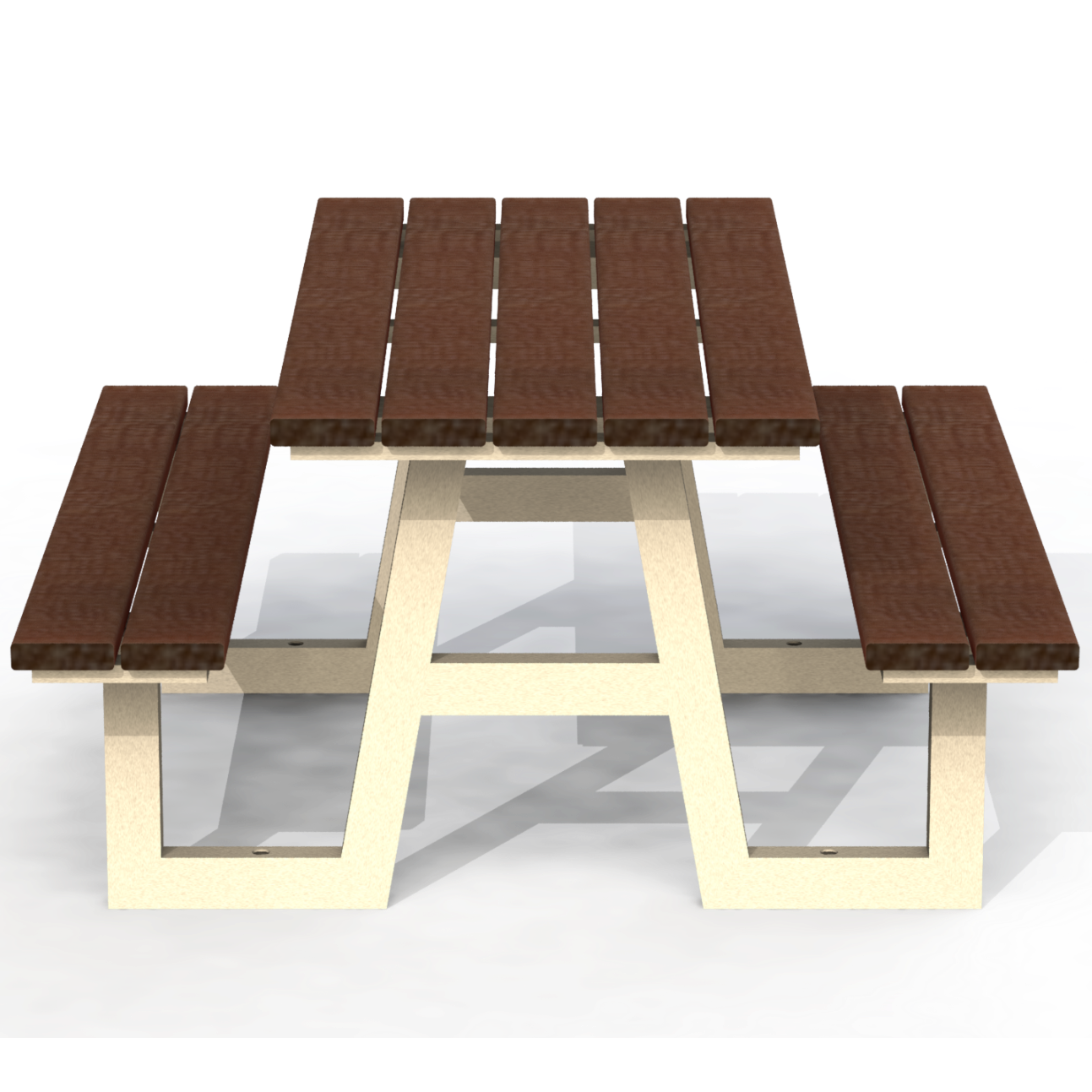 PCT4P - Table pique-nique 60" plastique recyclé