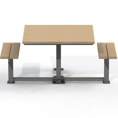PCT5B - Table pique-nique carré 6 places bois