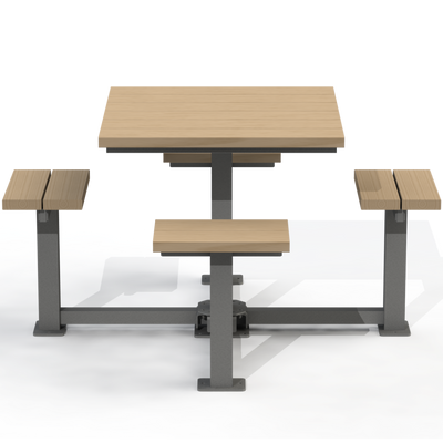 PCT6B - Table pique-nique carré 60" 4 places bois